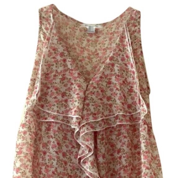 😍 EUC Forever 21 Floral, Tie Back Sleeveless Top - Picture 4 of 8